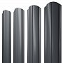 Grand Line: Штакетник Полукруглый Slim фигурный Ре двухсторонний 0,45 мм