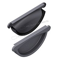 Заглушка желоба Foramina D=125мм Freeze Matt Grey