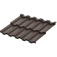 Модульная металлочерепица Гётеборг Zn180 1205х765мм Rooftop Бархат 0,5 мм Ral 8019