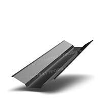 Планка ендовы верхняя 76х76 Purman 0,5 мм Ral 9005