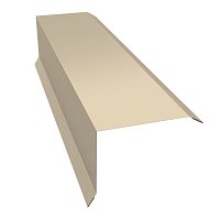 Планка торцевая 100х80 Сатин 0,5мм Ral 1015