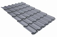 Металлочерепица Квинта Плюс Satin 0,5 мм Ral 7004