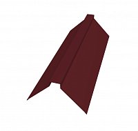 Конек плоский 115х30х115 мм Satin 0,5 мм Ral 3005