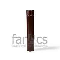 Труба водосточная 125/90 L=1м Ral 8017