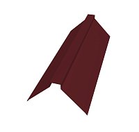 Конек плоский 150х40х150 мм Сатин 0,5 мм Ral 3005