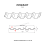 МеталлПрофиль: Профлист (м2) С-44 Полиэстер 0,7 мм