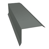 Планка торцевая 100х80 Pe 0,45мм Ral 7005