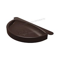 Заглушка желоба Foramina D=125 мм PUR Ral 8017