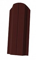 Штакетник Стандарт П-образный фигурный 1500х100 мм Ral 8017