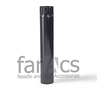 Труба водосточная 125/90 L=1м Ral 7024