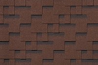 Гибкая черепица Классик Модерн Коричневый с оттенением