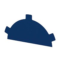 Заглушка конька простая Norman 0,5 мм Ral 5005