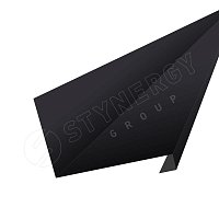 Планка для нижнего примыкания к трубе Фальц Ре 0,45 мм Ral 9005