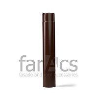 Труба круглая 125/90 3 м. Ral 8017