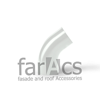 Колено трубы 60 гр. 125/90 Ral 9003