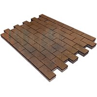 Тротуарная плитка Прямоугольник Лайн 60мм Colormix гладкая Штайнрус