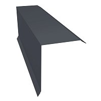 Планка торцевая широкая 150х100 L=2м Сатин 0,5 мм Ral 7024