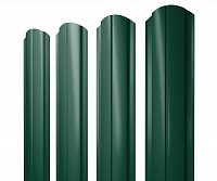 Штакетник Полукруглый Slim фигурный Ре двухсторонний 0,45 мм Ral 6005