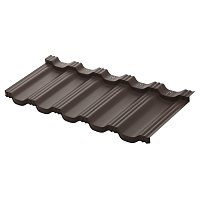 Модульная металлочерепица Гётеборг Zn180 1205х415мм Rooftop Бархат 0,5 мм Ral 8019