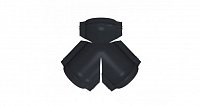 Тройник Y-образный Drap Ral 7024