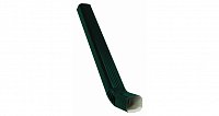Труба прямоугольная с коленом Vortex Pe 3м Ral 6005