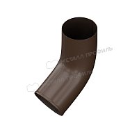 Колено сливное D=100 мм Foramina Freeze Matt Dark brown