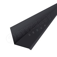 Планка для верхнего примыкания к стене Фальц Ре 0,45 мм Ral 9005