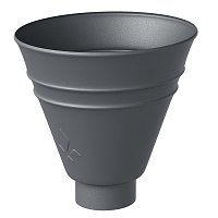 Воронка водосборная круглая 150/100 PU Matt Ral 7024