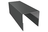 Планка П-образная заборная 20 Ре 0,45 мм. Ral 7016