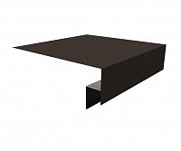 Планка околооконная сложная 200х50х18 (j-фаска) L=2м, Satin 0,5мм RR 32