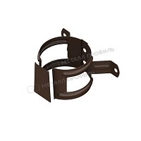 Держатель трубы D100 на дерево Foramina Freeze Matt Dark brown