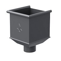 Воронка водосборная 125/90 PU Ral 7024