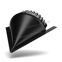 Заглушка конька конусная Purman 0,5 мм Ral 9005